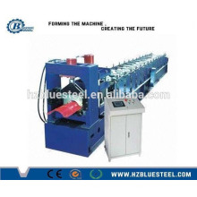 Weit verbreitete Farbe Stahl Metall Dach Ridge Cap Fliese Cold Roll Forming Machine Roof Ridge Making Machine China Hangzhou